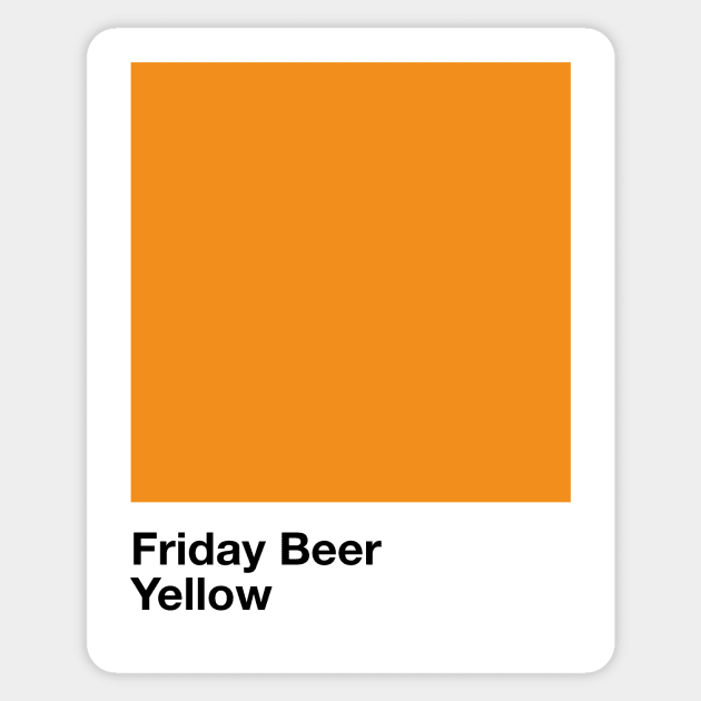 Pantone Friday Beer Sticker by Perezzzoso